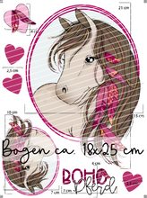 Lade das Bild in den Galerie-Viewer, Bügelbild - Boho Pferd