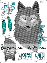 Lade das Bild in den Galerie-Viewer, Bügelbild - Boho Wolf