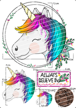 Lade das Bild in den Galerie-Viewer, Bügelbild - Einhornliebe Set