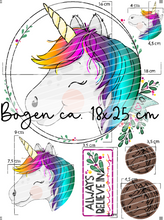 Lade das Bild in den Galerie-Viewer, Bügelbild - Einhornliebe Set