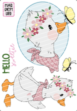 Lade das Bild in den Galerie-Viewer, Bügelbild - Gerda Gans Set