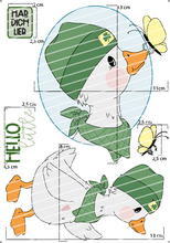 Lade das Bild in den Galerie-Viewer, Bügelbild - Gunter Gans Set