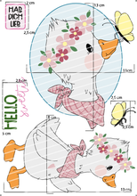 Lade das Bild in den Galerie-Viewer, Bügelbild - Gerda Gans Set