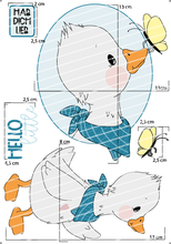 Lade das Bild in den Galerie-Viewer, Bügelbild - Gans Set
