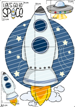 Lade das Bild in den Galerie-Viewer, Bügelbild - Rakete Set