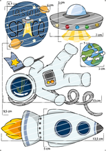 Lade das Bild in den Galerie-Viewer, Bügelbild - Weltraum Set