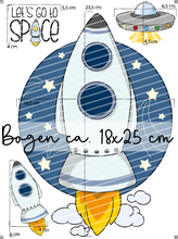 Lade das Bild in den Galerie-Viewer, Bügelbild - Rakete Set