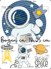 Lade das Bild in den Galerie-Viewer, Bügelbild - Astronaut Set