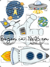 Lade das Bild in den Galerie-Viewer, Bügelbild - Weltraum Set