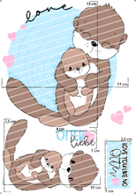 Lade das Bild in den Galerie-Viewer, Bügelbild - Otterliebe