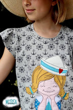 Lade das Bild in den Galerie-Viewer, Ahoi Matrose Mädchen - STICK Kombipaket