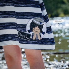 Lade das Bild in den Galerie-Viewer, Ahoi Matrose Mädchen - STICK Kombipaket