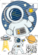 Lade das Bild in den Galerie-Viewer, Bügelbild - Astronaut Set
